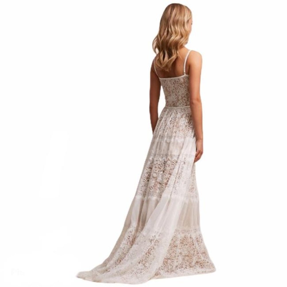 💥LAST 1💥NWT TADASHI SHOJI BOHO BRIDAL GOWN - Picture 3 of 10